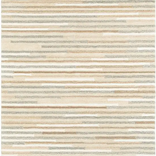 Beige and Gray Eclectic LinesArea Rug Photo 8