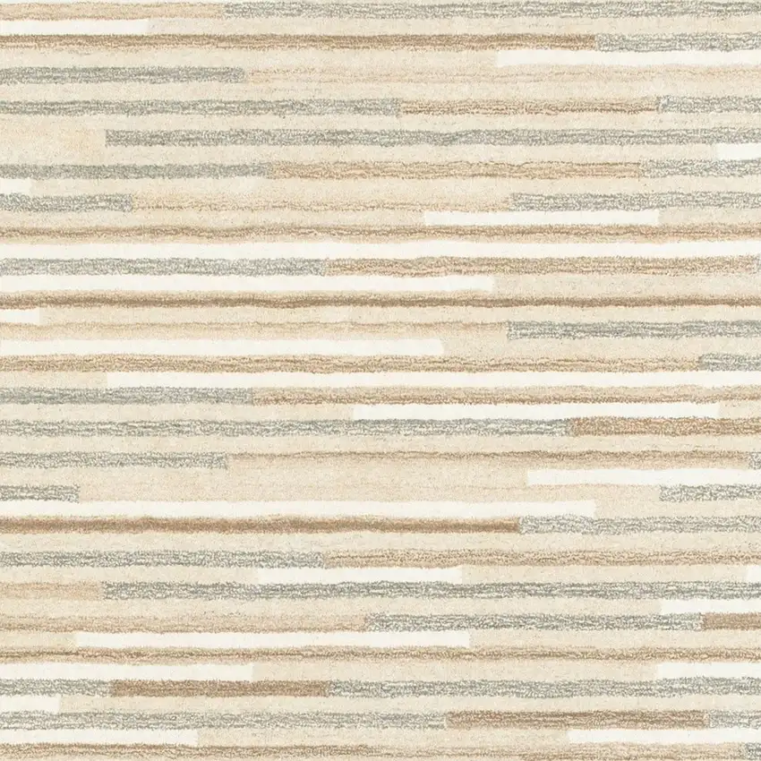 Beige and Gray Eclectic LinesArea Rug Photo 7
