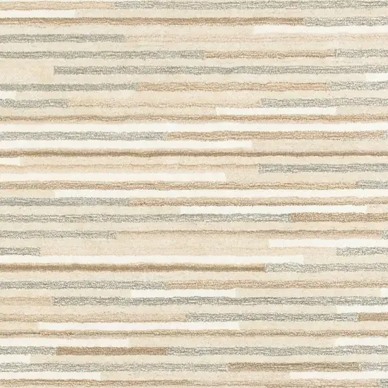 Beige and Gray Eclectic LinesArea Rug Photo 7