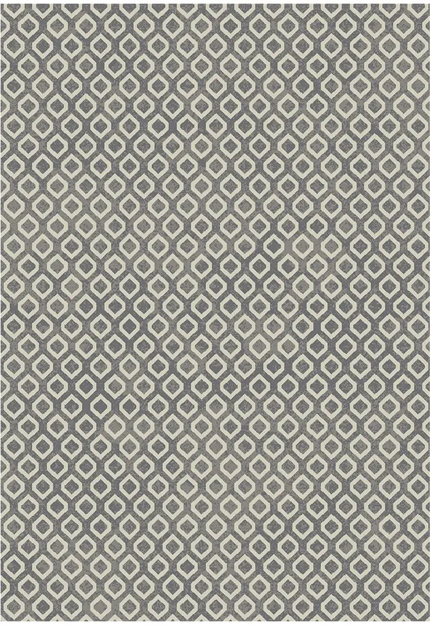 Beige and Gray Geometric Area Rug Photo 2