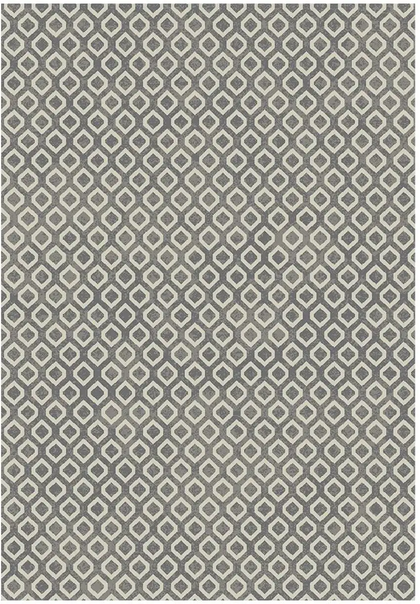 Beige and Gray Geometric Area Rug Photo 4