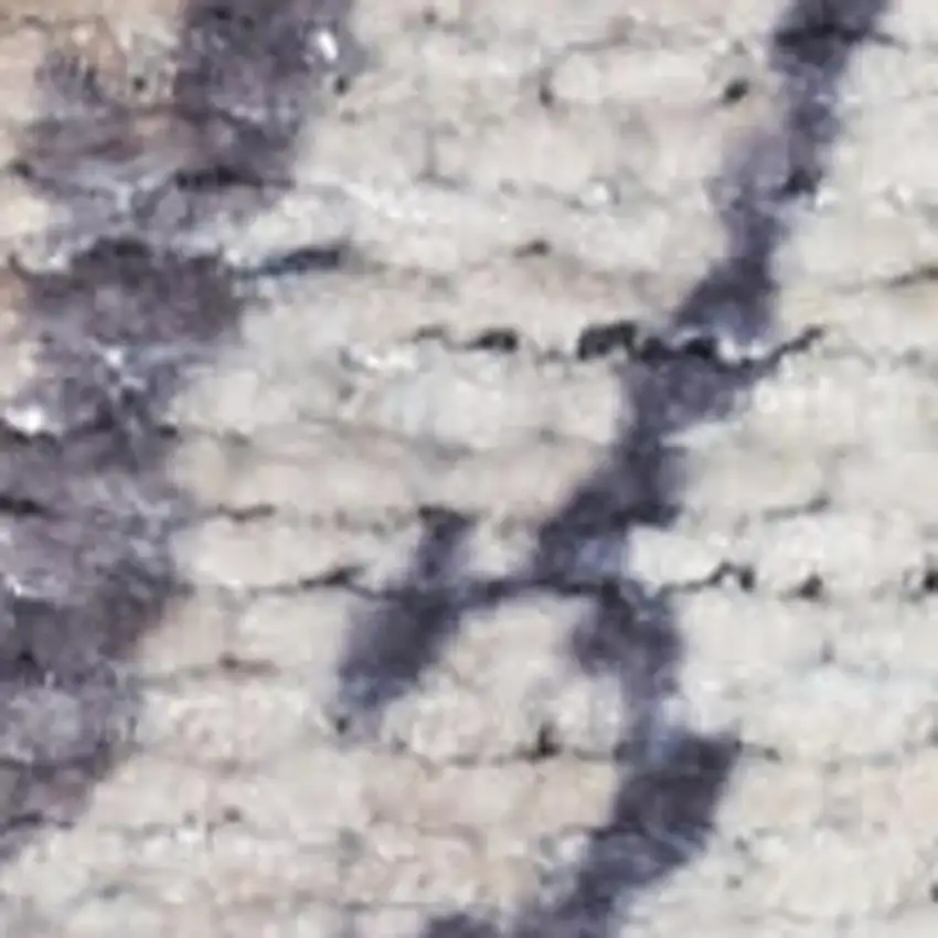 5' X 7' Beige and Gray Oriental Power Loom Distressed Washable Non Skid Area Rug Photo 3