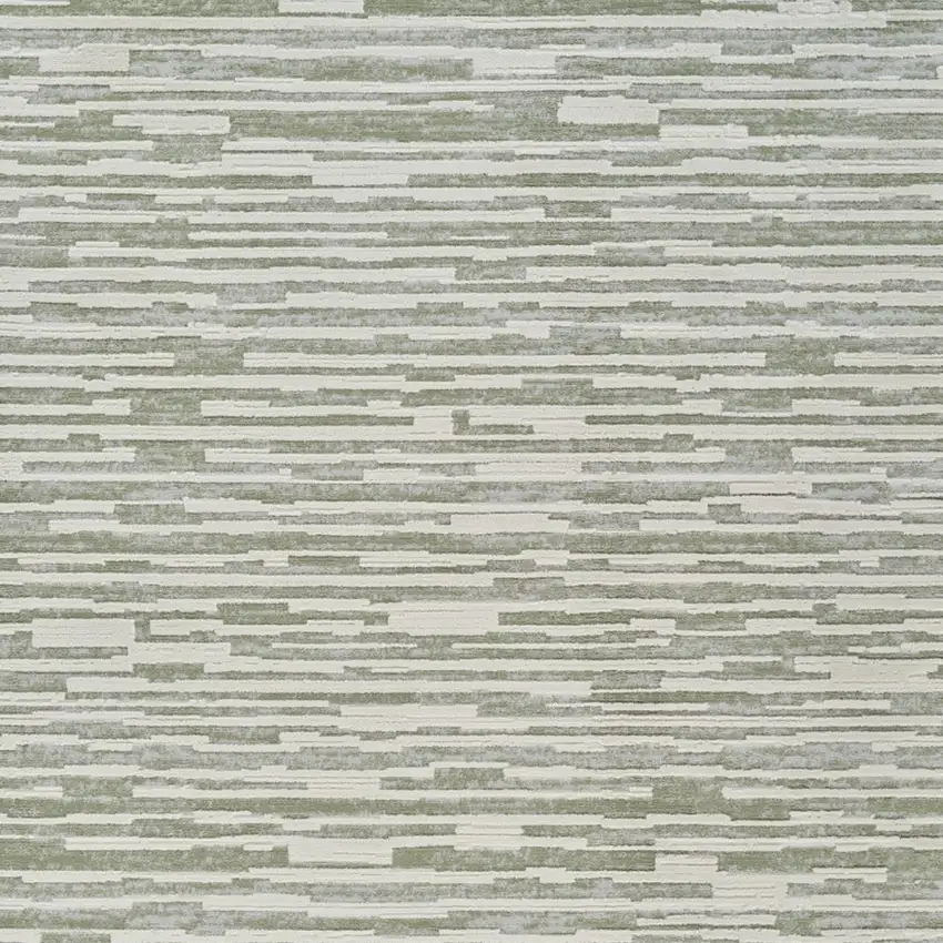 Beige and Green Abstract Distressed Area Rug Photo 4
