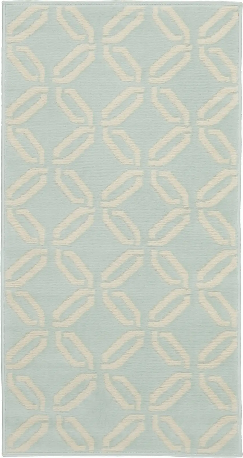 Beige and Green Trellis Area Rug Photo 2