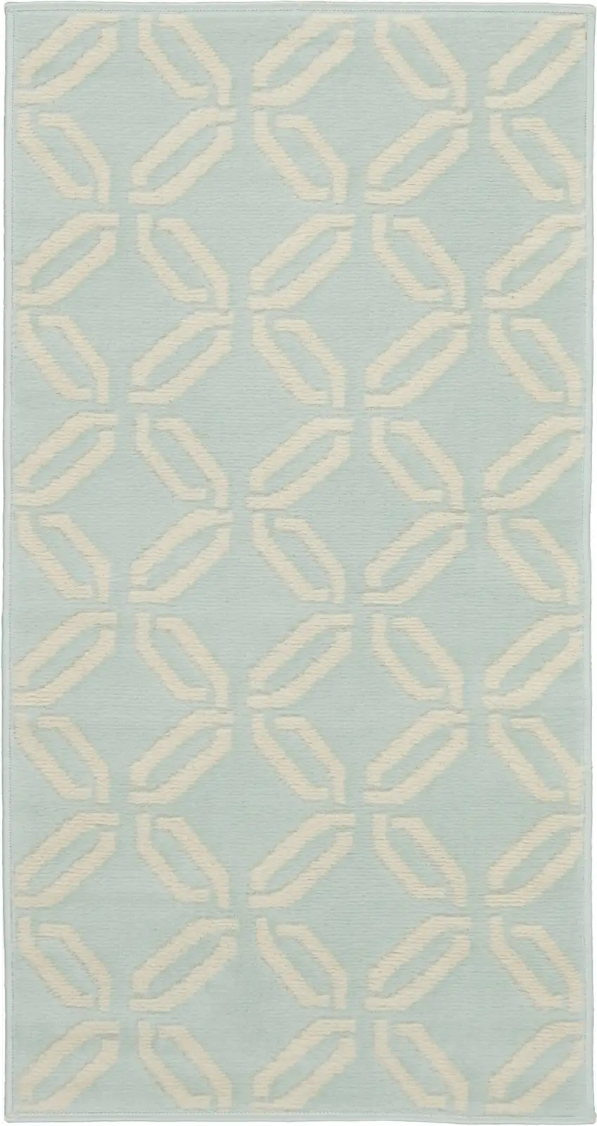 Beige and Green Trellis Area Rug Photo 1