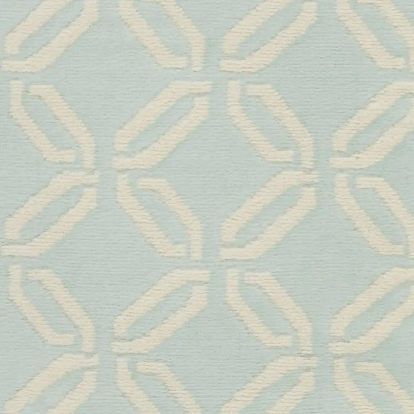 Beige and Green Trellis Area Rug Photo 7