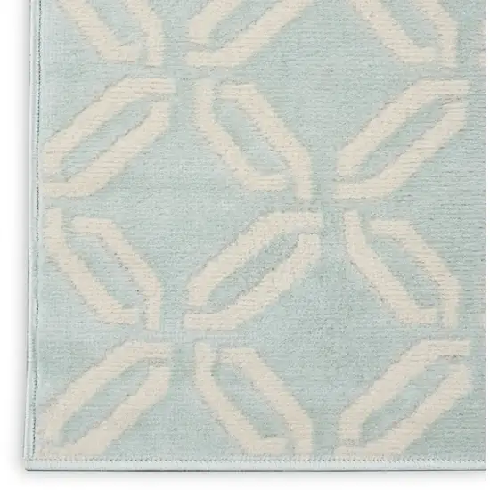 Beige and Green Trellis Area Rug Photo 7