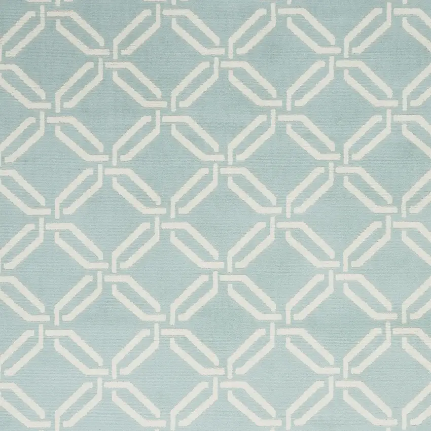 Beige and Green Trellis Non Skid Area Rug Photo 6
