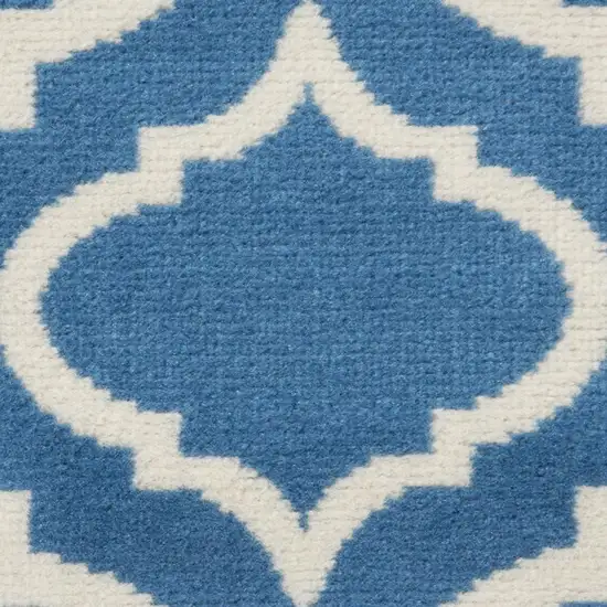 Beige and Green Trellis Non Skid Area Rug Photo 1