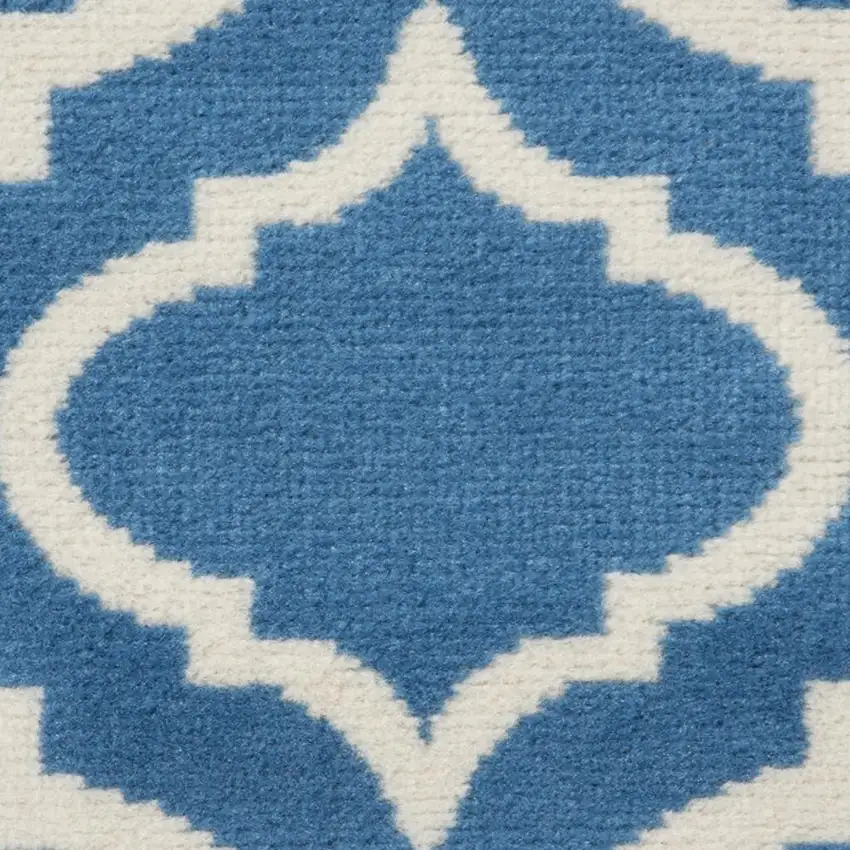 Beige and Green Trellis Non Skid Area Rug Photo 1