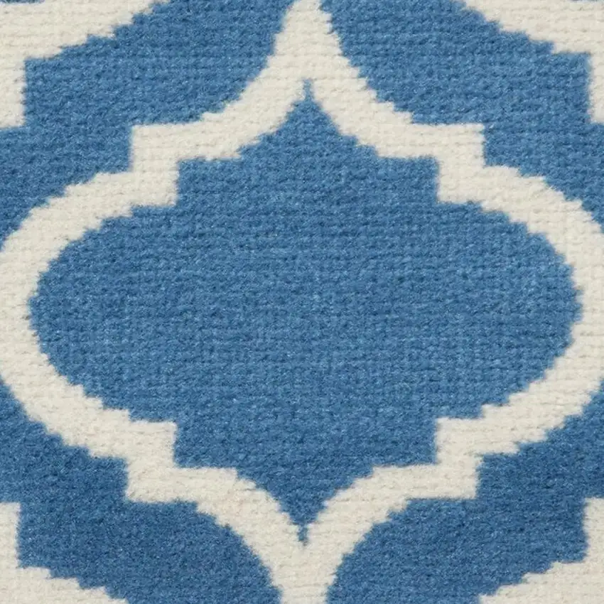 Beige and Green Trellis Non Skid Area Rug Photo 2