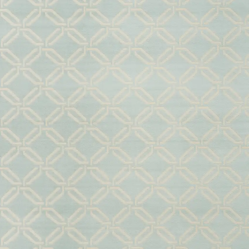 Beige and Green Trellis Non Skid Area Rug Photo 4