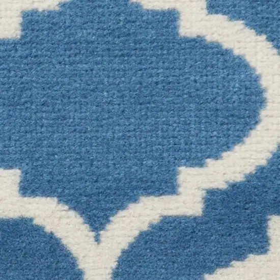 Beige and Green Trellis Non Skid Area Rug Photo 3