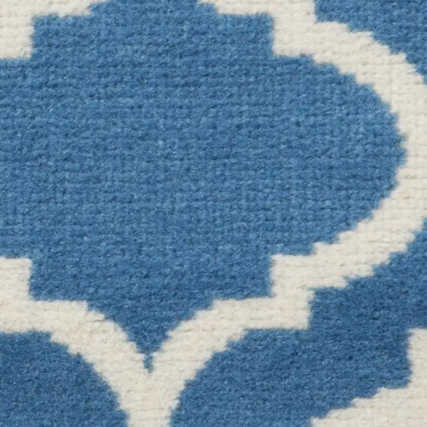 Beige and Green Trellis Non Skid Area Rug Photo 3