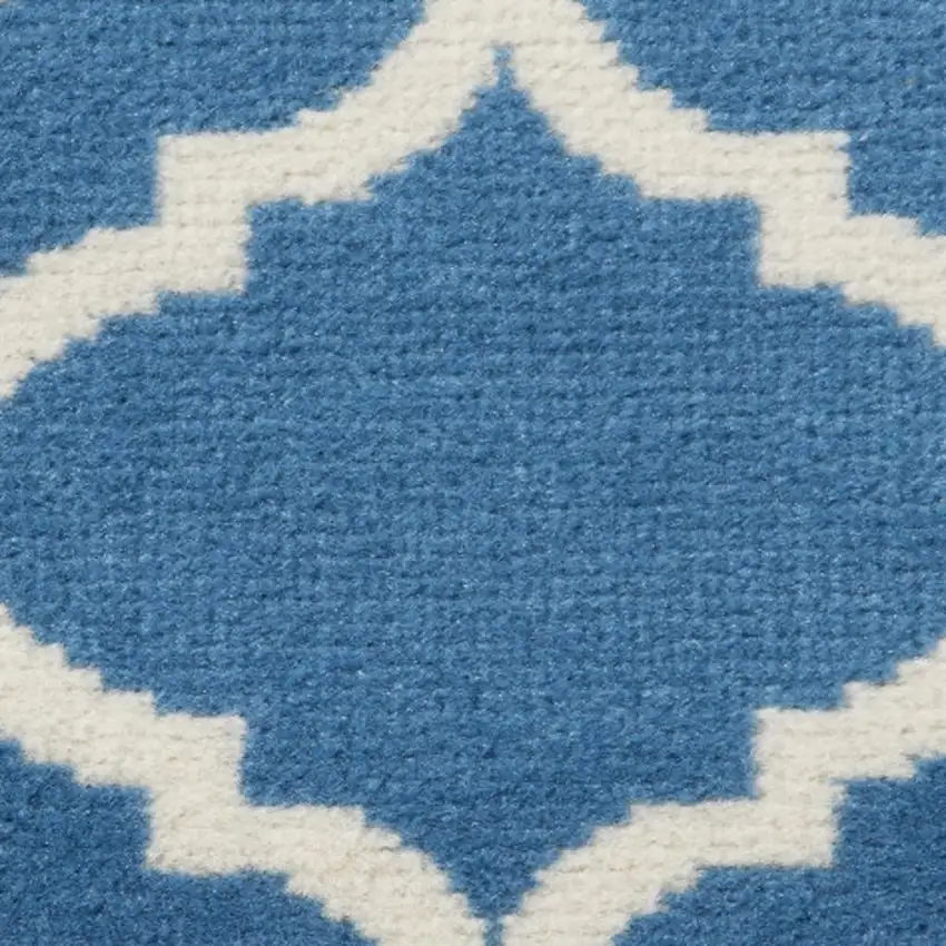 Beige and Green Trellis Non Skid Area Rug Photo 7