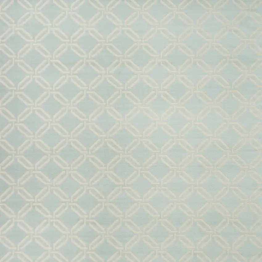Beige and Green Trellis Non Skid Area Rug Photo 5