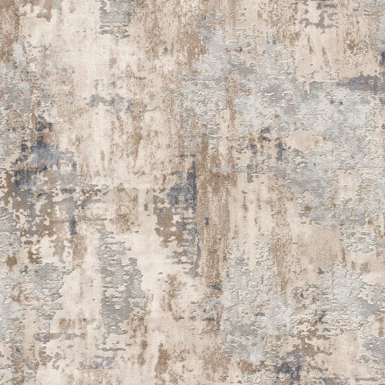 Beige and Ivory Abstract Area Rug Photo 1