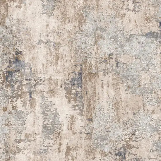 Beige and Ivory Abstract Area Rug Photo 1