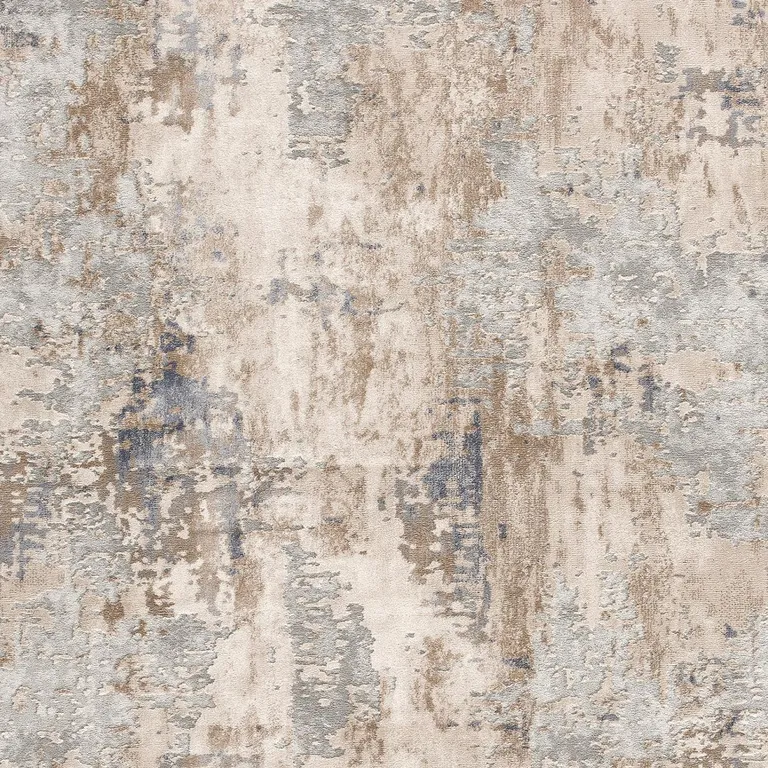 Beige and Ivory Abstract Area Rug Photo 1