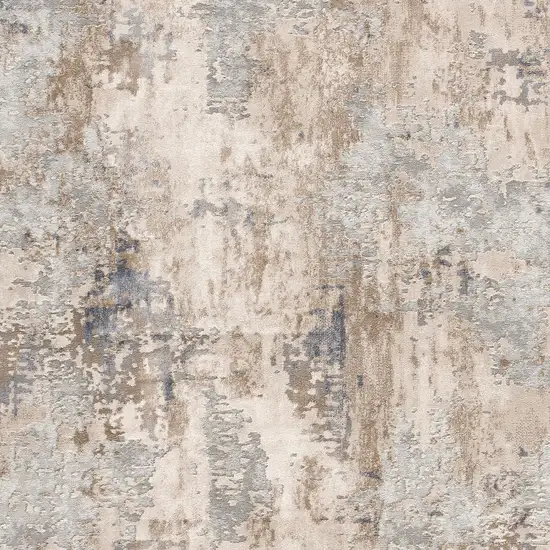 Beige and Ivory Abstract Area Rug Photo 1