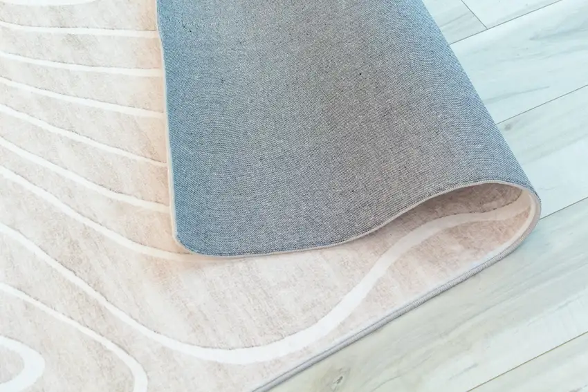 Beige and Ivory Abstract Distressed Area Rug Photo 7