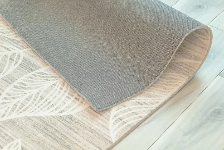 Beige and Ivory Floral Distressed Area Rug Photo 7