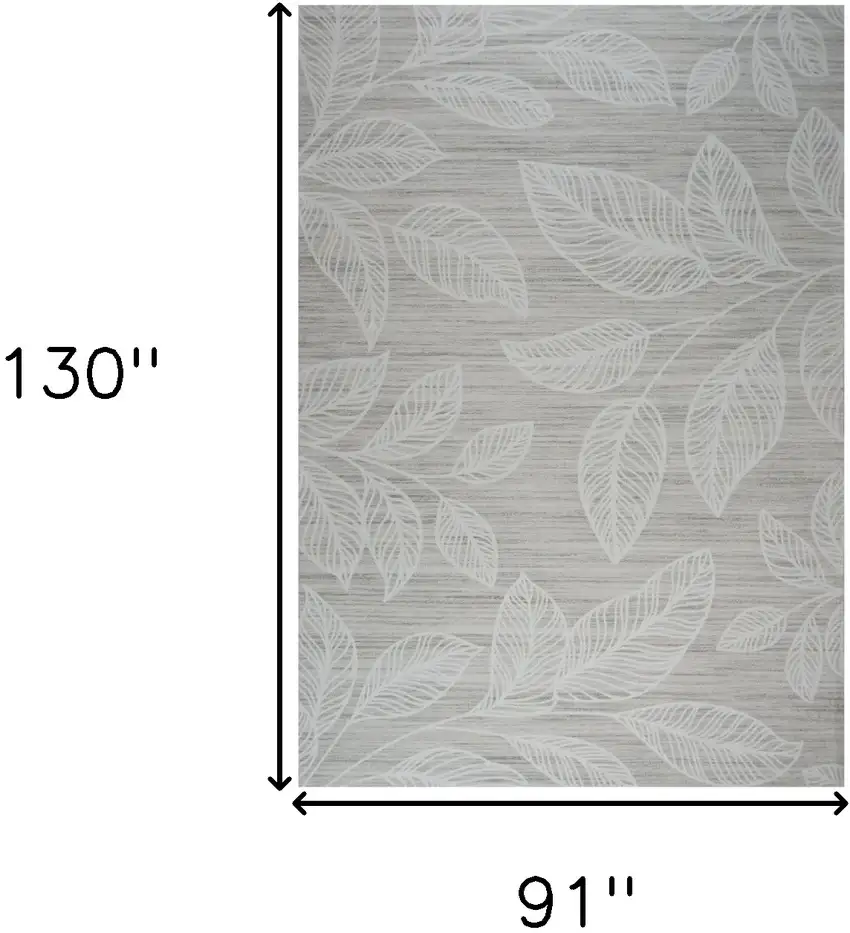 Beige and Ivory Floral Distressed Area Rug Photo 3