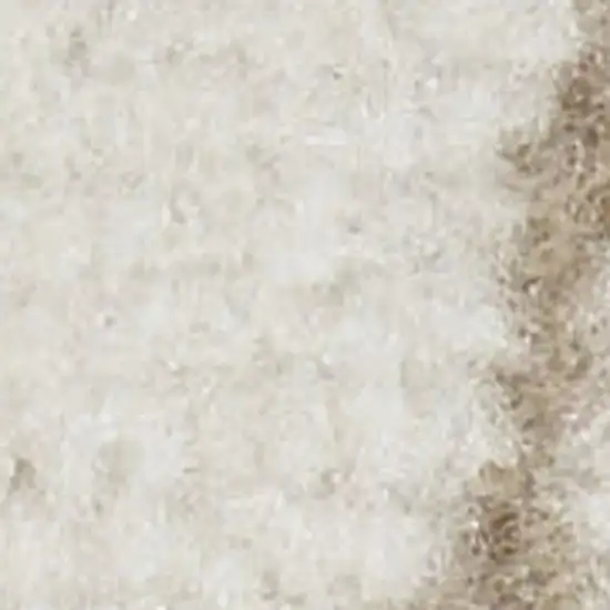 8' Beige And Ivory Floral Runner Rug Photo 1