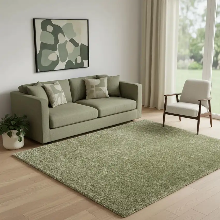 Beige and Ivory Geometric Non Skid Area Rug Photo 1