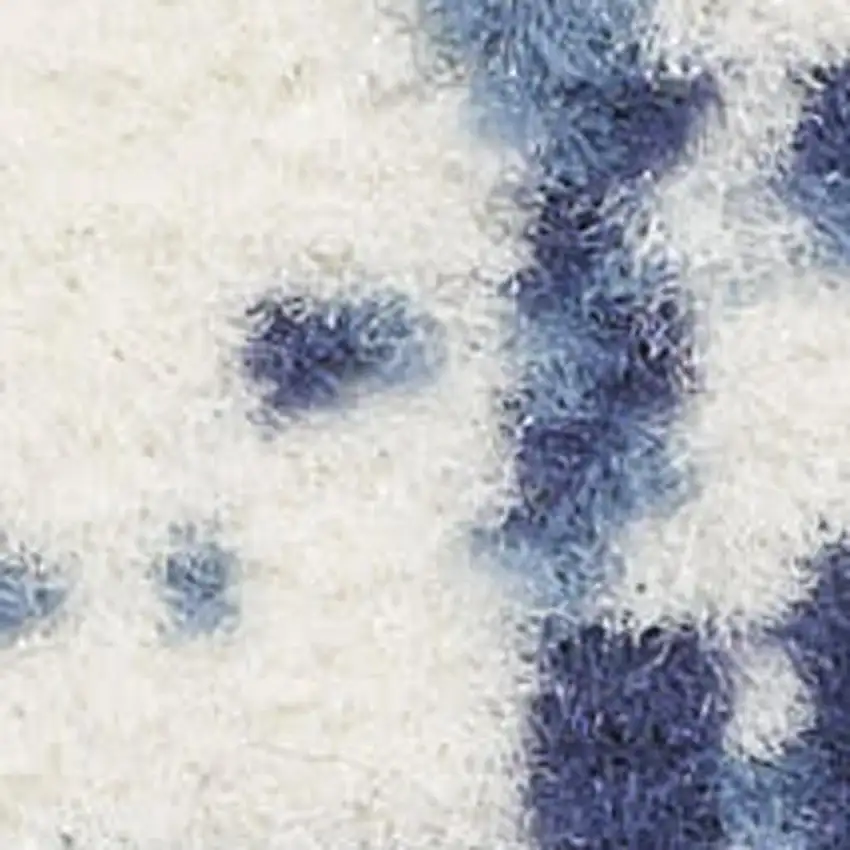 Beige and Ivory Geometric Non Skid Area Rug Photo 7