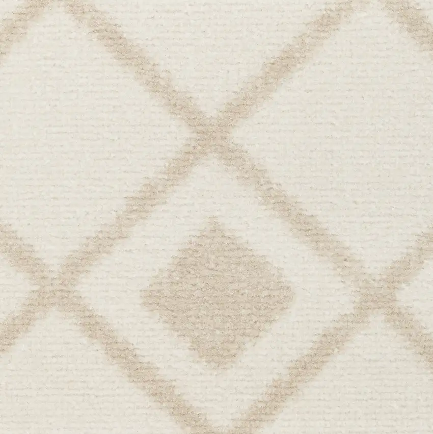 8' Beige And Ivory Moroccan Runner Rug Photo 3