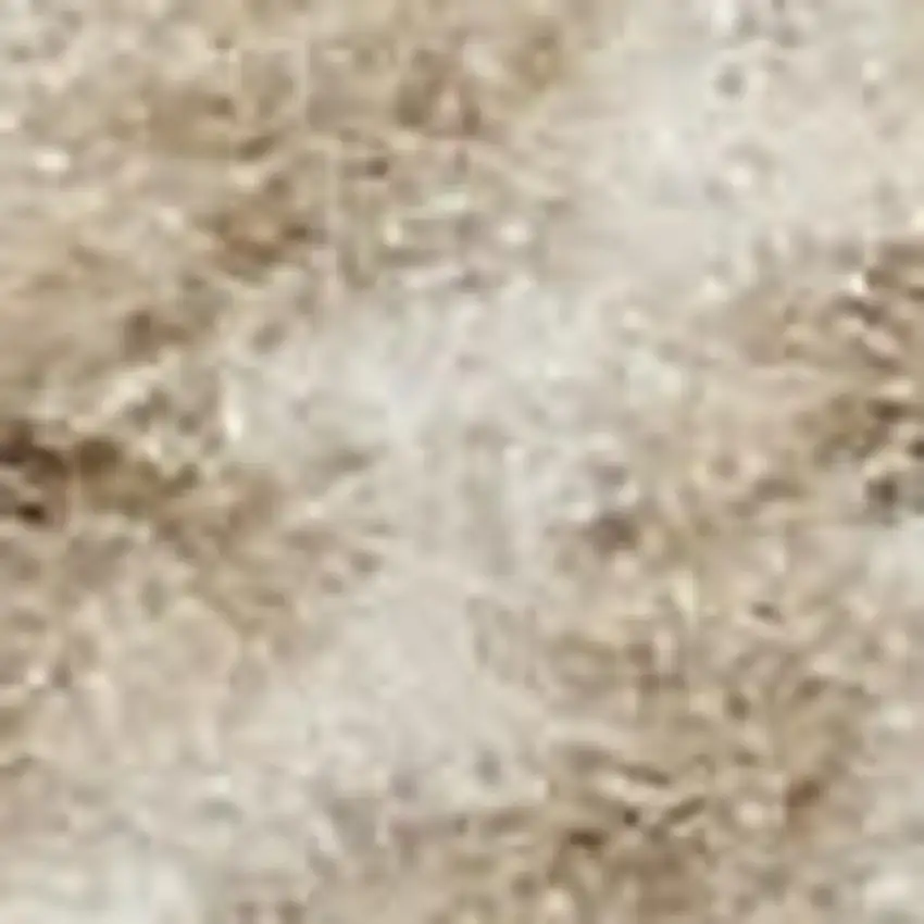 Beige and Ivory Plaid Power Loom Area Rug Photo 1