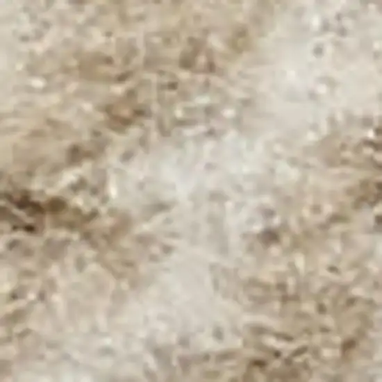 8' Beige And Ivory Plaid Runner Rug Photo 1