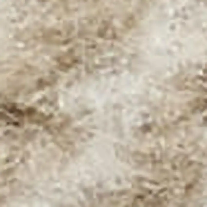 8' Beige And Ivory Plaid Runner Rug Photo 1