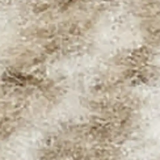 8' Beige And Ivory Plaid Runner Rug Photo 3