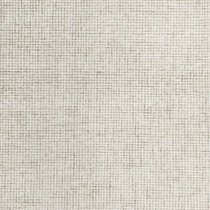 Beige and Ivory Wool Checkered Hand Tufted Area Rug Photo 5