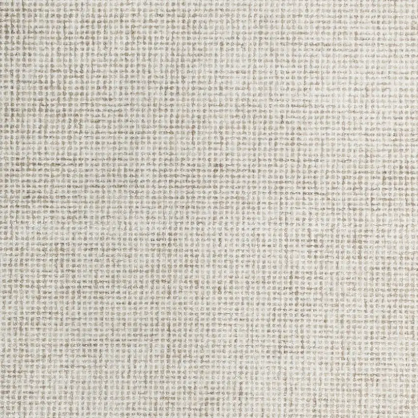 Beige and Ivory Wool Checkered Hand Tufted Area Rug Photo 5