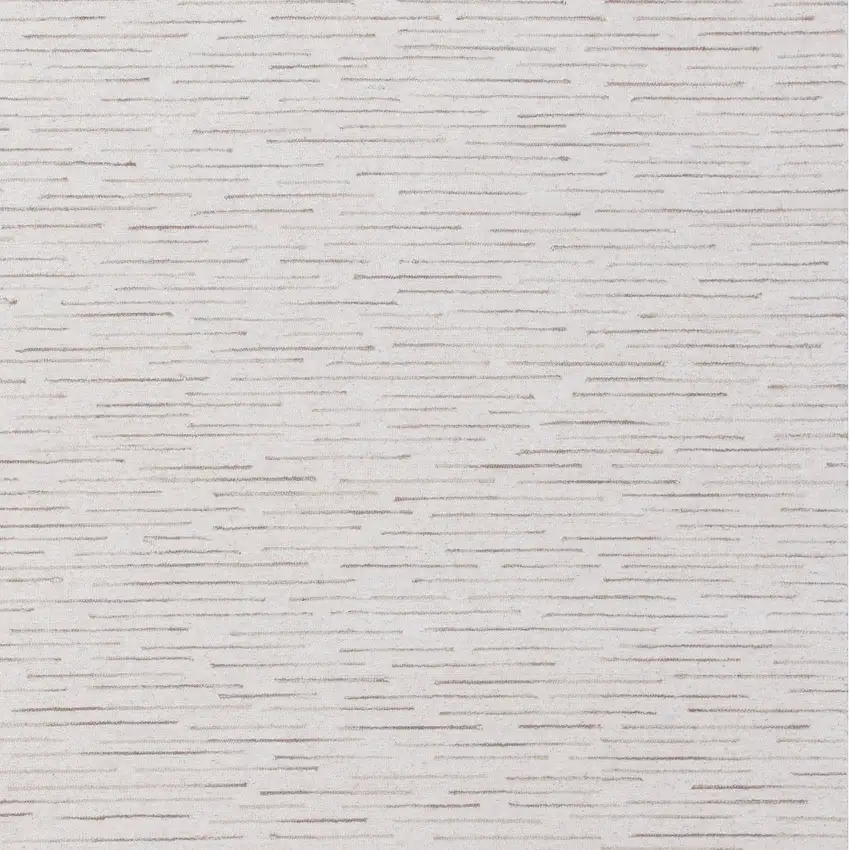 Beige and Ivory Wool Striped Hand Tufted Area Rug Photo 5