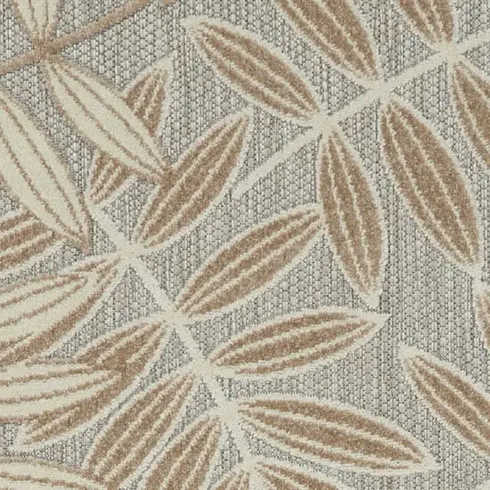 Beige and Tan Wool Abstract Area Rug Photo 3