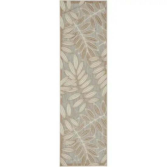 Beige and Tan Wool Abstract Area Rug Photo 1