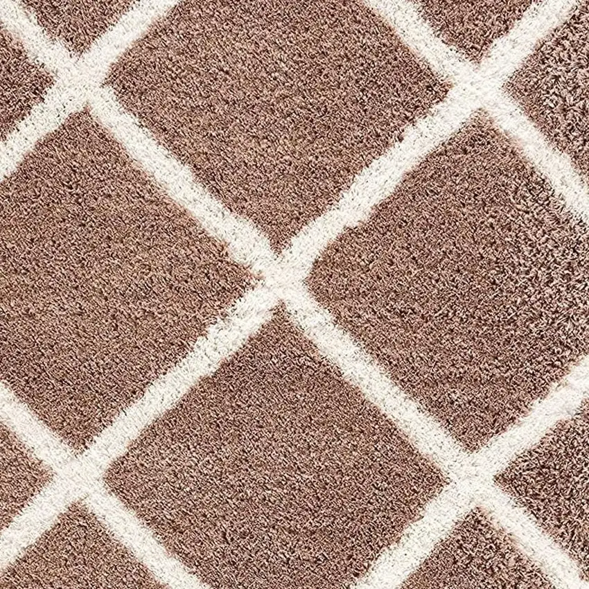 Beige Geometric Area Rug Photo 6