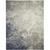 Photo of Black Abstract Power Loom Area Rug