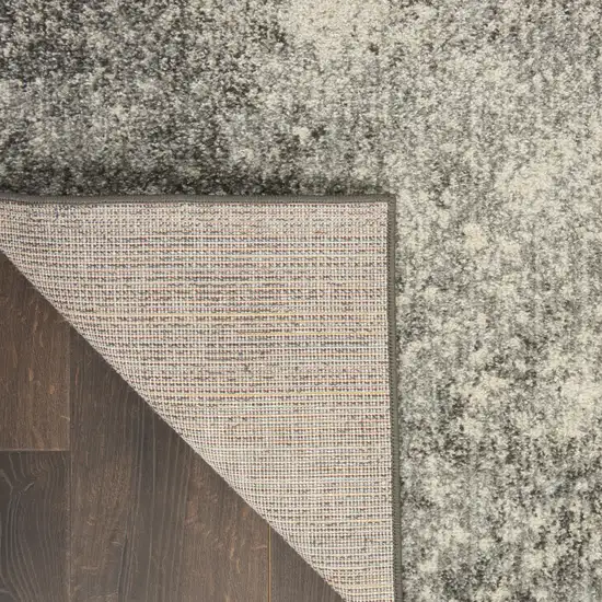 Black Abstract Power Loom Area Rug Photo 9
