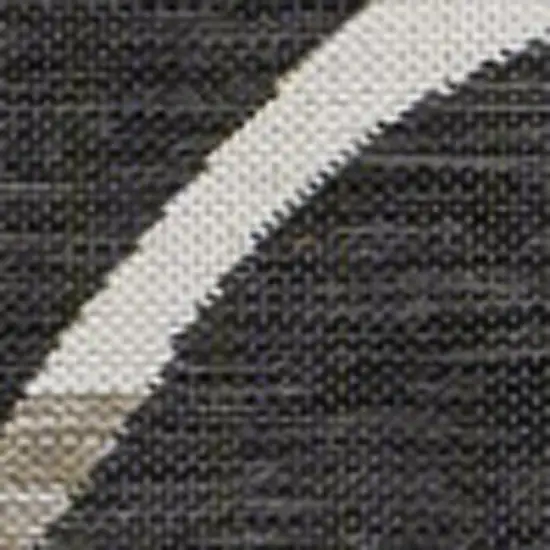 Black And Beige Floral Indoor Outdoor Area Rug Photo 2