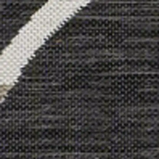 Black And Beige Floral Indoor Outdoor Area Rug Photo 2