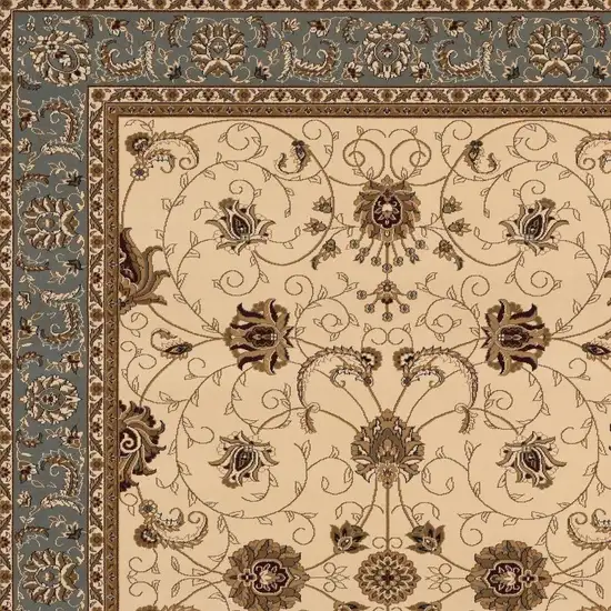 Black And Beige Oriental Area Rug Photo 9