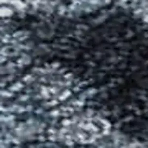 Photo of Black And Blue Abstract Washable Indoor Outdoor Area Rug