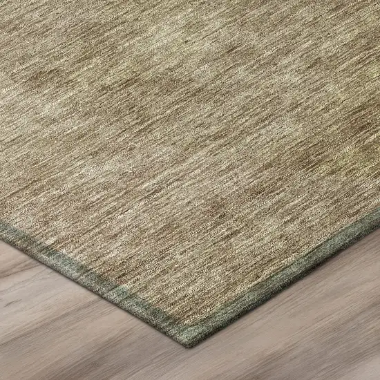 Black And Brown Abstract Washable Indoor Outdoor Area Rug Photo 4