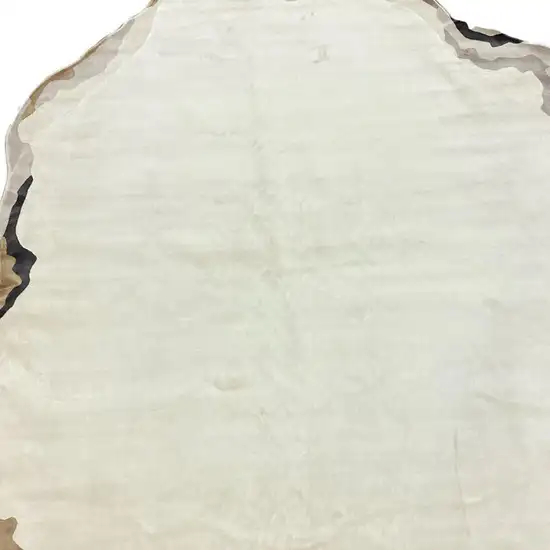 Black And Cream Abstract Area Rug Photo 3