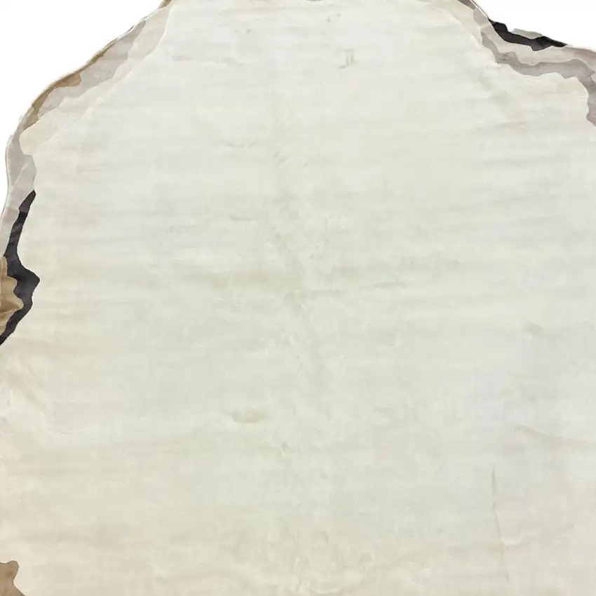 Black And Cream Abstract Area Rug Photo 3